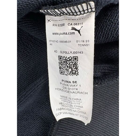 Puma black, cropped sweatshirt with one shoulder cutout - L - Picture 10 of 10